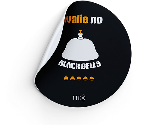 Selo NFC Black Bells — avalie no Black Bells
